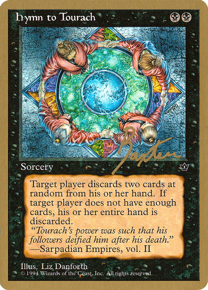 Hymn to Tourach (Circle) (George Baxter) [Pro Tour Collector Set] | A1Comics