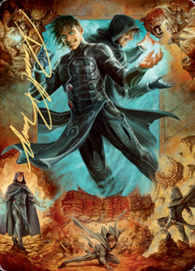 Jace, Mirror Mage 2 Art Card (Gold-Stamped Signature) [Zendikar Rising Art Series] | A1Comics