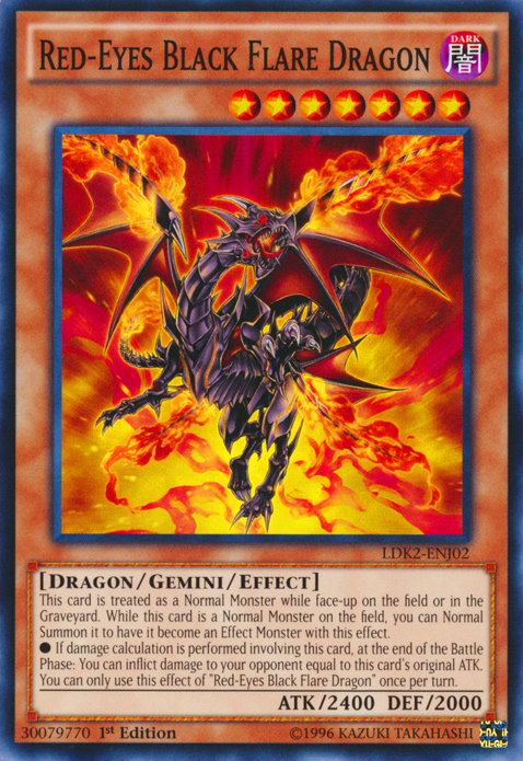 Red-Eyes Black Flare Dragon [LDK2-ENJ02] Common | A1Comics