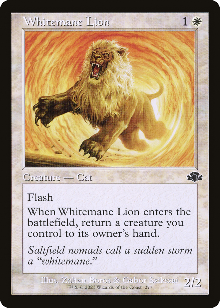 Whitemane Lion (Retro) [Dominaria Remastered] | A1Comics