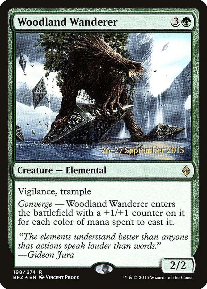 Woodland Wanderer [Battle for Zendikar Prerelease Promos] | A1Comics