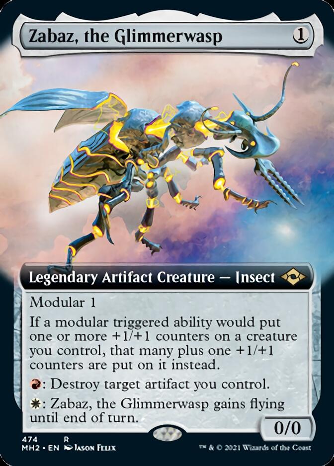 Zabaz, the Glimmerwasp (Extended Art) [Modern Horizons 2] | A1Comics