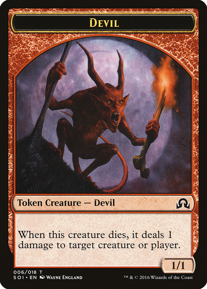 Devil Token [Shadows over Innistrad Tokens] | A1Comics