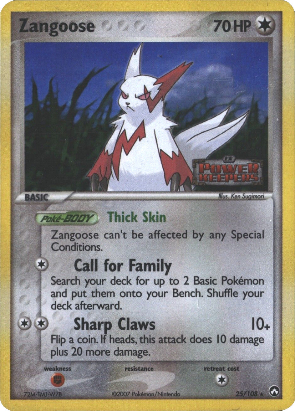 Zangoose (25/108) (Stamped) [EX: Power Keepers] | A1Comics