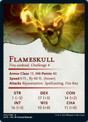 Flameskull Art Card [Dungeons & Dragons: Adventures in the Forgotten Realms Art Series] | A1Comics