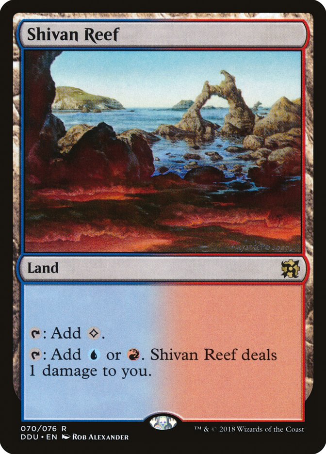 Shivan Reef [Duel Decks: Elves vs. Inventors] | A1Comics