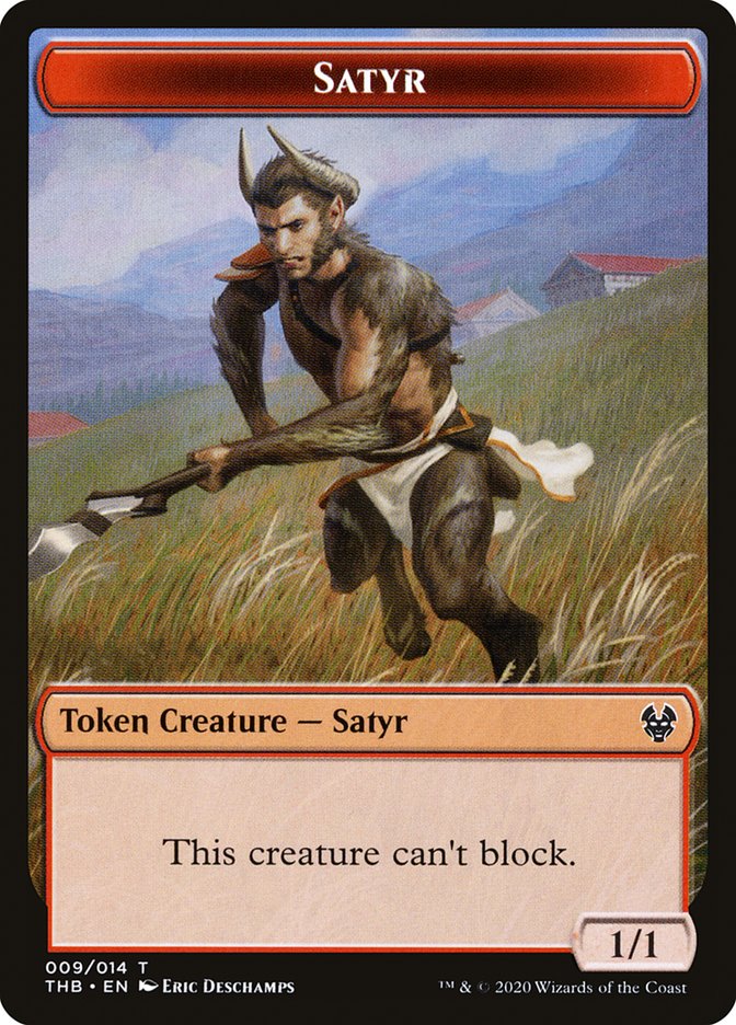 Goat // Satyr Double-Sided Token [Theros Beyond Death Tokens] | A1Comics