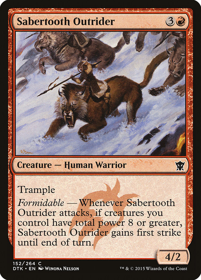 Sabertooth Outrider [Dragons of Tarkir] | A1Comics