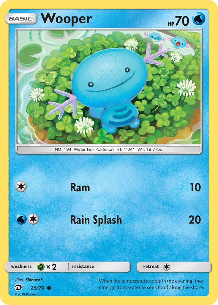 Wooper (25/70) [Sun & Moon: Dragon Majesty] | A1Comics