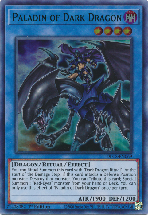 Paladin of Dark Dragon (Green) [DLCS-EN069] Ultra Rare | A1Comics