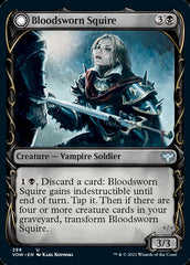 Bloodsworn Squire // Bloodsworn Knight (Showcase Fang Frame) [Innistrad: Crimson Vow] | A1Comics