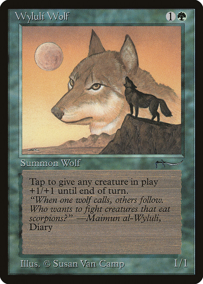 Wyluli Wolf (Light Mana Cost) [Arabian Nights] | A1Comics