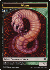 Zombie // Worm Double-Sided Token [Commander 2016 Tokens] | A1Comics