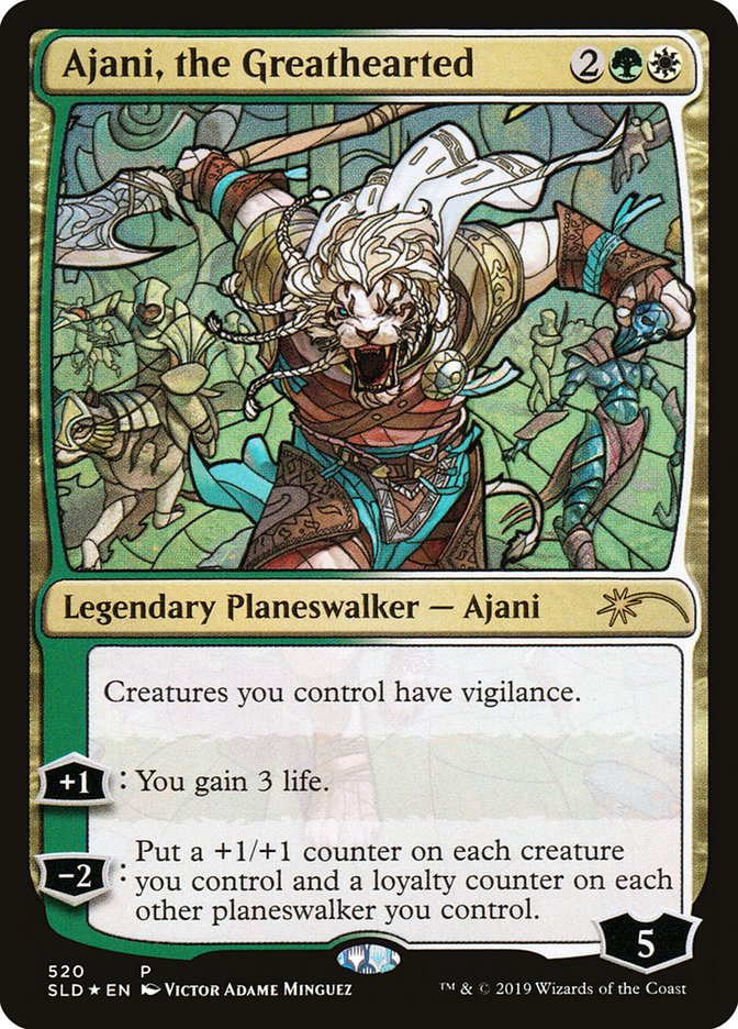 Ajani, the Greathearted (Stained Glass) [Secret Lair Drop Promos] | A1Comics