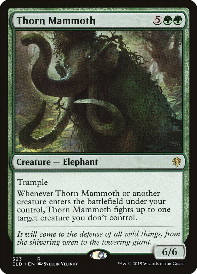 Thorn Mammoth [Throne of Eldraine] | A1Comics