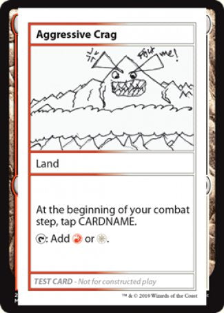 Aggressive Crag (2021 Edition) [Mystery Booster Playtest Cards] | A1Comics