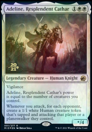 Adeline, Resplendent Cathar [Innistrad: Midnight Hunt Prerelease Promos] | A1Comics