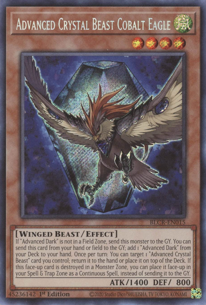 Advanced Crystal Beast Cobalt Eagle [BLCR-EN015] Secret Rare | A1Comics