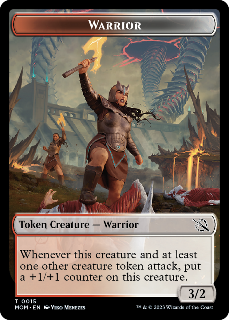 Warrior // Vampire Double-Sided Token [March of the Machine Tokens] | A1Comics