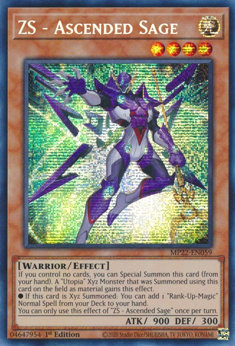 ZS - Ascended Sage [MP22-EN059] Prismatic Secret Rare | A1Comics