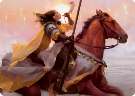 Sunrise Cavalier Art Card [Innistrad: Midnight Hunt Art Series] | A1Comics