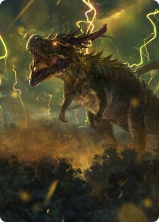 Thrasta, Tempest's Roar Art Card (42) [Modern Horizons 2 Art Series] | A1Comics