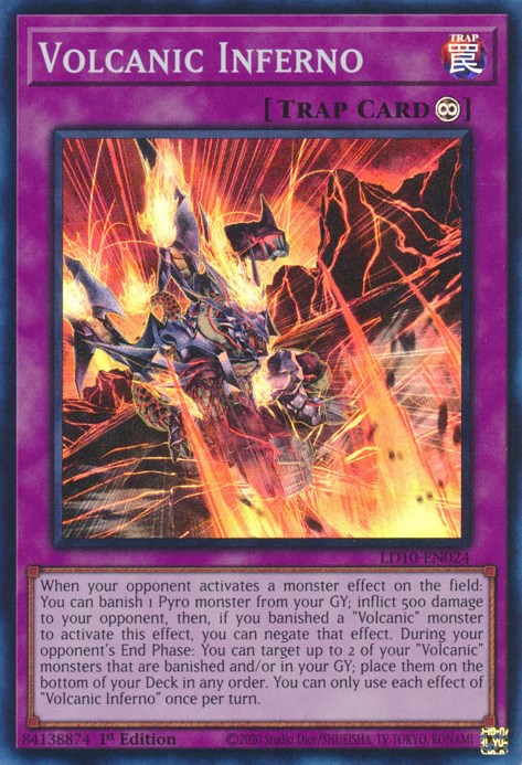 Volcanic Inferno [LD10-EN024] Super Rare | A1Comics