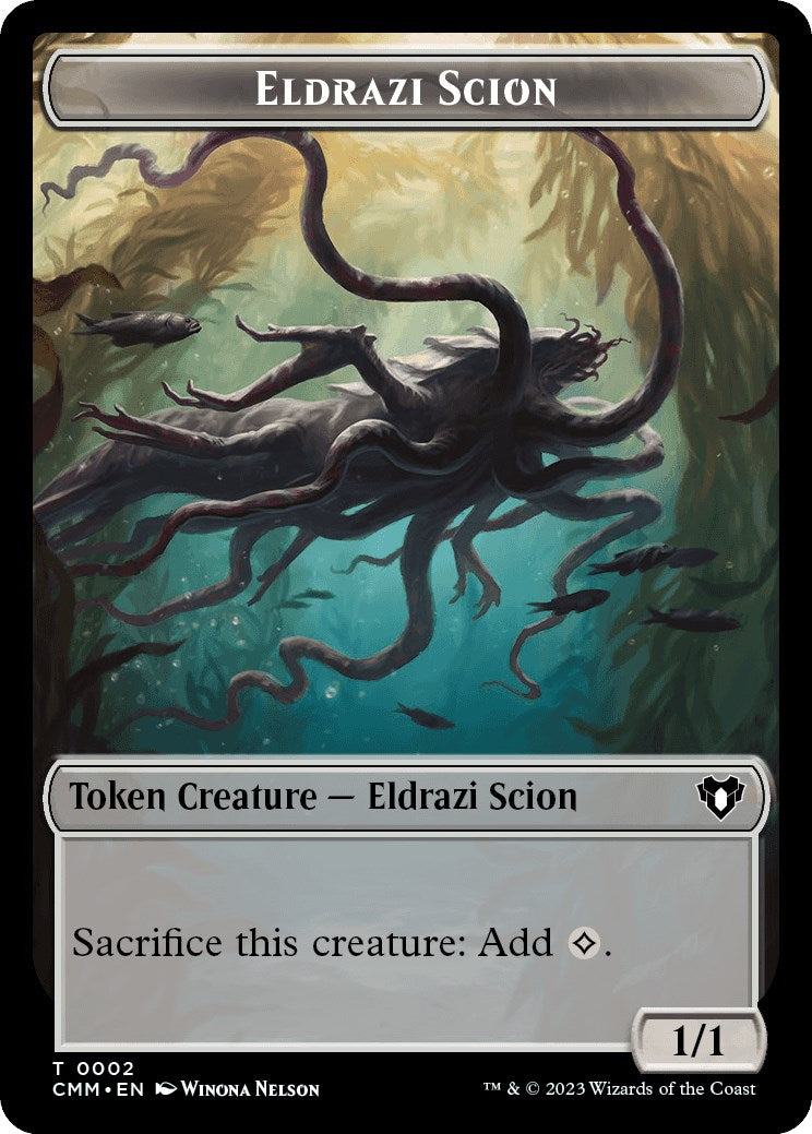 Eldrazi Scion // Demon Double-Sided Token [Commander Masters Tokens] | A1Comics