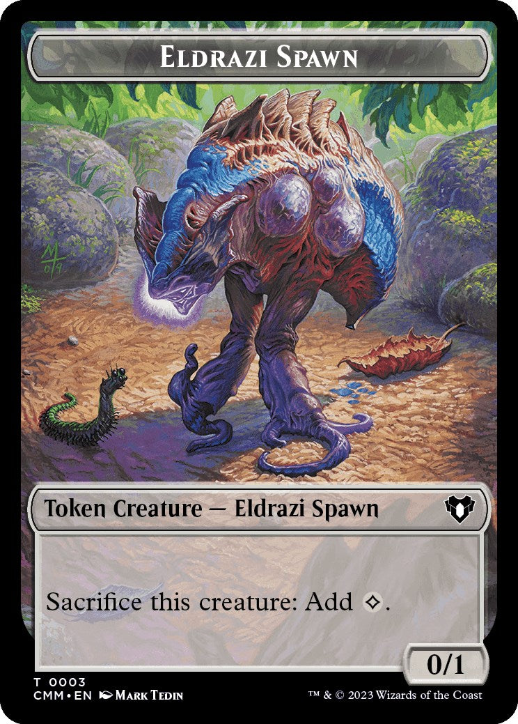 Eldrazi Spawn // Construct (0041) Double-Sided Token [Commander Masters Tokens] | A1Comics