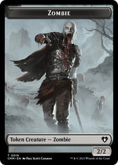 Zombie (0019) // Cat (0005) Double-Sided Token [Commander Masters Tokens] | A1Comics