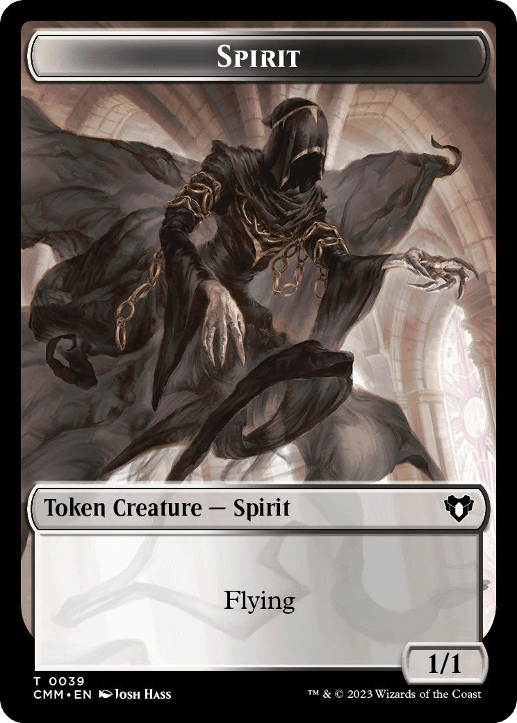 Spirit (0039) // Construct (0041) Double-Sided Token [Commander Masters Tokens] | A1Comics