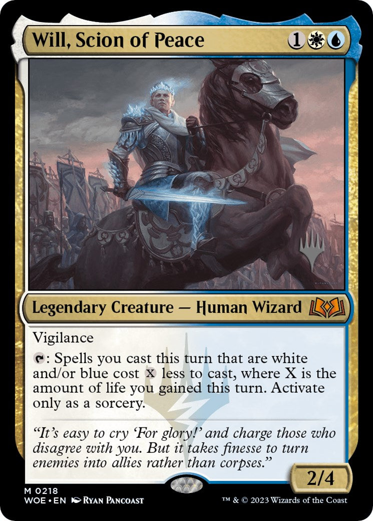 Will, Scion of Peace (Promo Pack) [Wilds of Eldraine Promos] | A1Comics