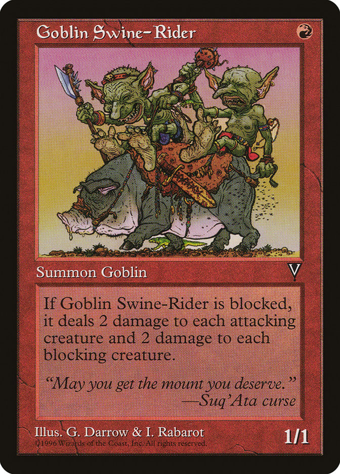 Goblin Swine-Rider [Visions] | A1Comics