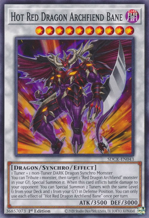 Hot Red Dragon Archfiend Bane [SDCK-EN043] Common | A1Comics