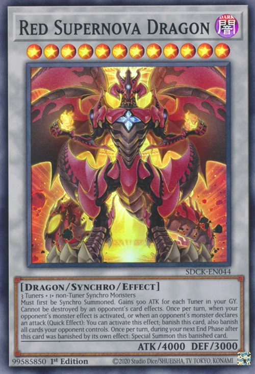 Red Supernova Dragon [SDCK-EN044] Super Rare | A1Comics