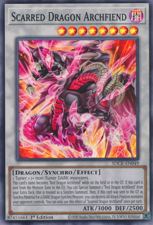 Scarred Dragon Archfiend [SDCK-EN049] Super Rare | A1Comics