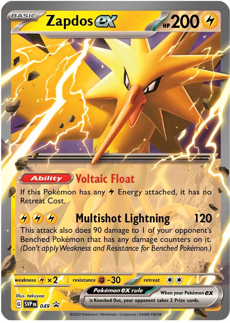 Zapdos ex (049) [Scarlet & Violet: Black Star Promos] | A1Comics