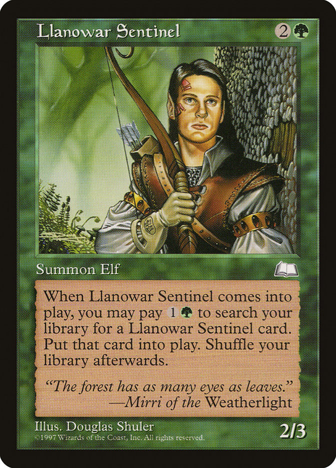 Llanowar Sentinel [Weatherlight] | A1Comics