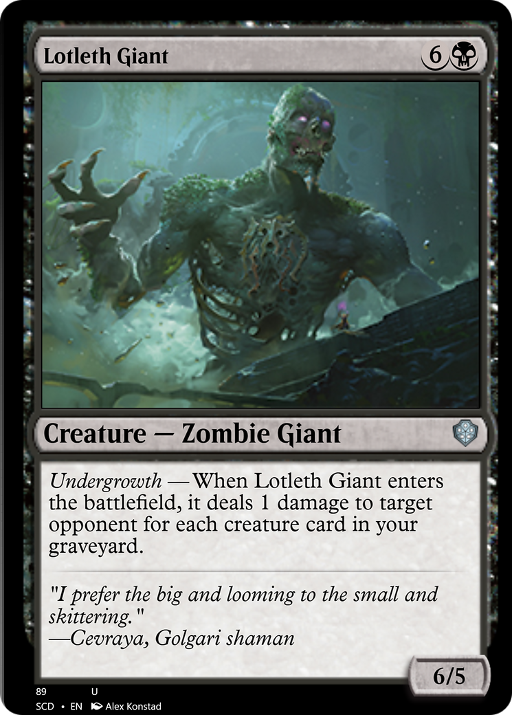 Lotleth Giant [Starter Commander Decks] | A1Comics