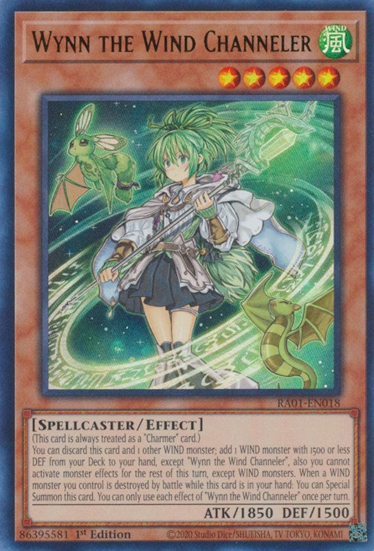 Wynn the Wind Channeler [RA01-EN018] Ultra Rare | A1Comics