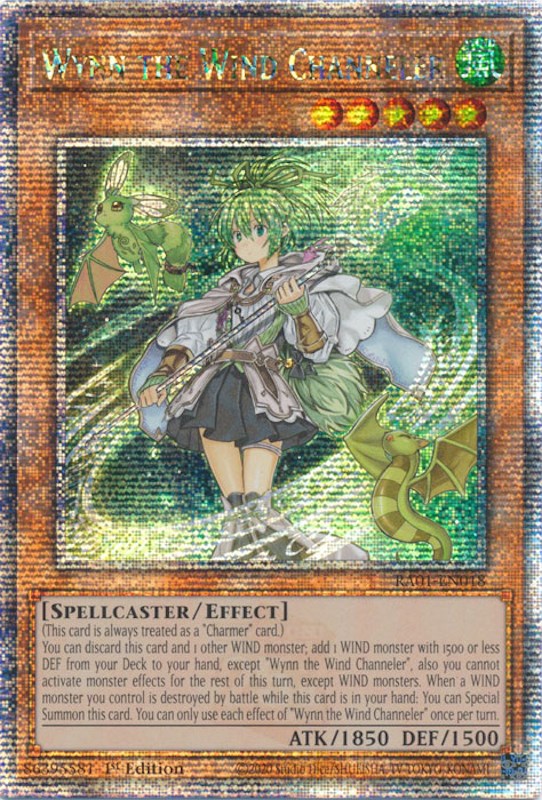 Wynn the Wind Channeler [RA01-EN018] Quarter Century Secret Rare | A1Comics