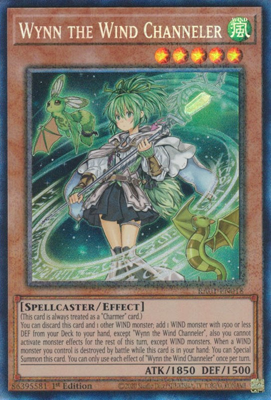 Wynn the Wind Channeler [RA01-EN018] Prismatic Collector's Rare | A1Comics