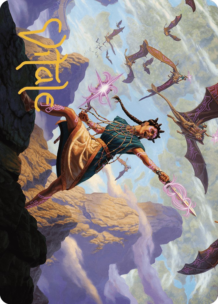 Warden of the Inner Sky Art Card (Gold-Stamped Signature) [The Lost Caverns of Ixalan Art Series] | A1Comics