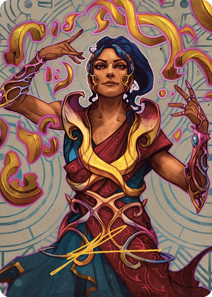 Saheeli, the Sun's Brilliance Art Card (Gold-Stamped Signature) [The Lost Caverns of Ixalan Art Series] | A1Comics