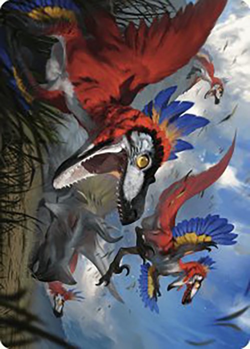 Wrathful Raptors Art Card [The Lost Caverns of Ixalan Art Series] | A1Comics