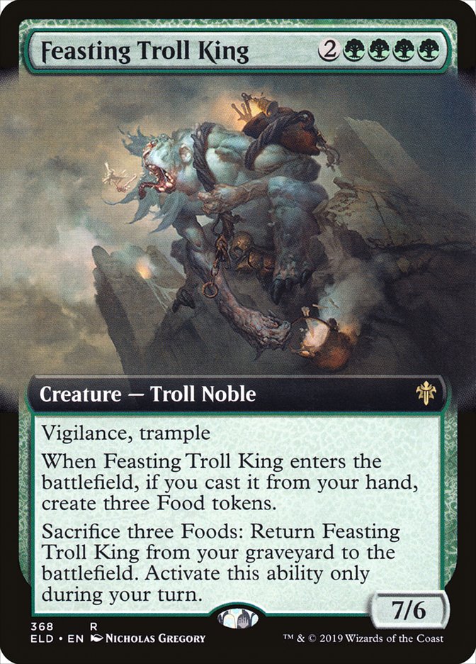 Feasting Troll King (Extended Art) [Throne of Eldraine] | A1Comics