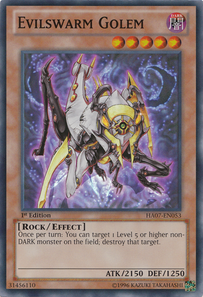 Evilswarm Golem [HA07-EN053] Super Rare | A1Comics