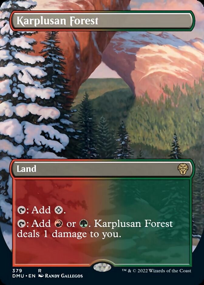 Karplusan Forest (Borderless Alternate Art) [Dominaria United] | A1Comics