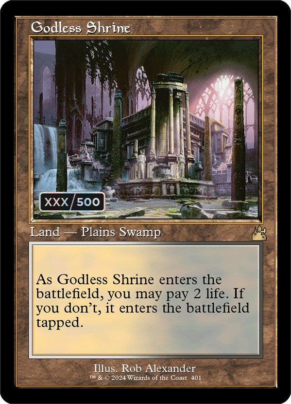 Godless Shrine (Retro) (Serialized) [Ravnica Remastered] | A1Comics