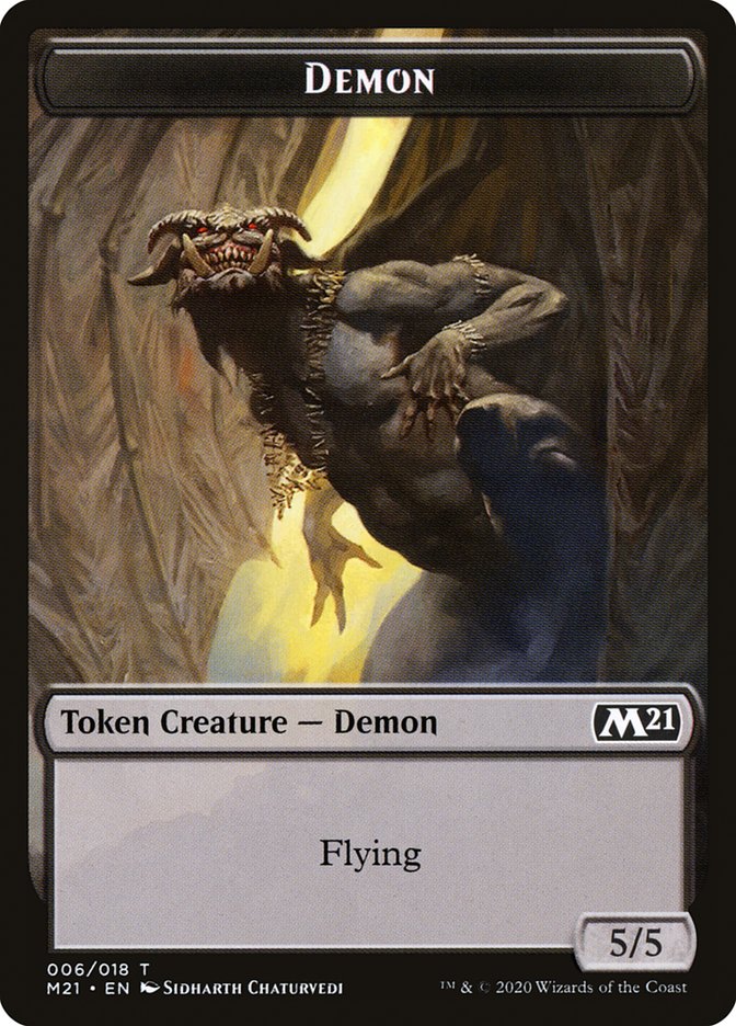 Demon Token [Core Set 2021 Tokens] | A1Comics